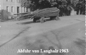 Achswagen mit Langholz 1963 Achswagen mit Langholz 1963