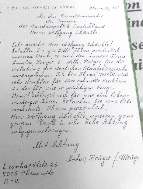 Brief an Bundespräsident Schäublepg